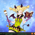 Anime halloween magical girl