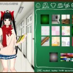 Anime school girl dress up game