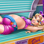 Barbie Pregnant Tanning Solarium