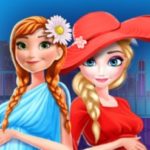 Elsa and Anna Pregnant Mall Shopping