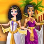 Elsa and Jasmine Shopping in Egypt