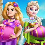 Elsa and Rapunzel Pregnant BFFs