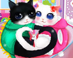 Heart Cats Dress Up