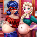 Ladybug and Elsa Pregnant BFFs