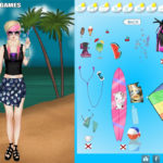 Mega summer dress up game