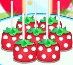Strawberry Shaped Pops