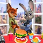 Zootropolis Burger Cooking