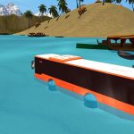 Beach Bus Driving : Water Surface Bus Game