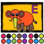 Easy Kids Coloring Letters