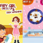 Girl Dress up & Dishwashing