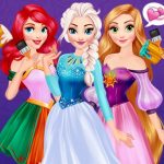 Princesses Rainbow Dresses