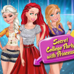 Secret College Party with Princess