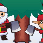 Wood Cutter Santa Idle